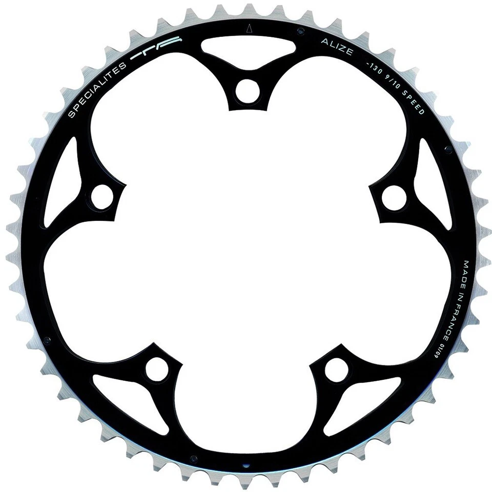 TA Alize Triple 130mm BCD 5 Arm Outer Chainring - Black - 9 / 10 / 11 Speed - Image 1 of 1