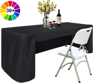 6 FT Rectangle Tablecloth Table Cover for Rectangular Table in Washable Polyeste - Picture 1 of 6