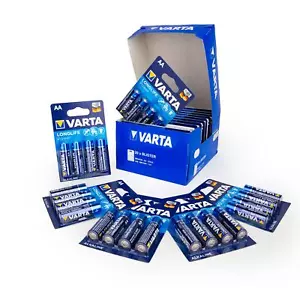 25x Varta 4906 High Energy Mignon AA Blister 100 Longlife Power Batterie Alkalin - Picture 1 of 2