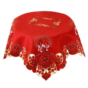 Christmas Embroidered Table Cloth,Hollow-Out Round TableCloth,for7543 - Bild 1 von 6