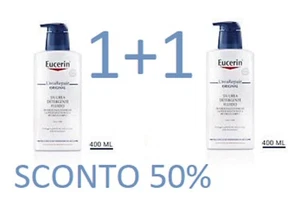 Eucerin urea repair 5% Detergente Fluido 400ml Pelle Molto Secca Viso e Corp 2PZ - Foto 1 di 5