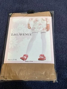 CHILDS OPAQUE TIGHTS NUDE COLOR (L) 7-10 PAGEANTS,COSTUME, DANCE, NEW LEG AVENUE - Picture 1 of 3