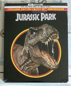 Jurassic Park 30 Ans Steelbook 4K Édition Limité 30th Anniversary FR Collector 