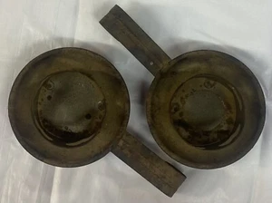 TIN FINGER HANDLE CANDLE HOLDER HEARTS TINWARE VOTIVE RUSTIC - Picture 1 of 9