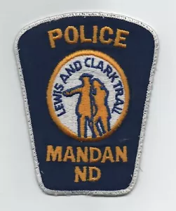 Mandan, North Dakota Police Uniform Patch, Lewis & Clark Trail, Used - Picture 1 of 1