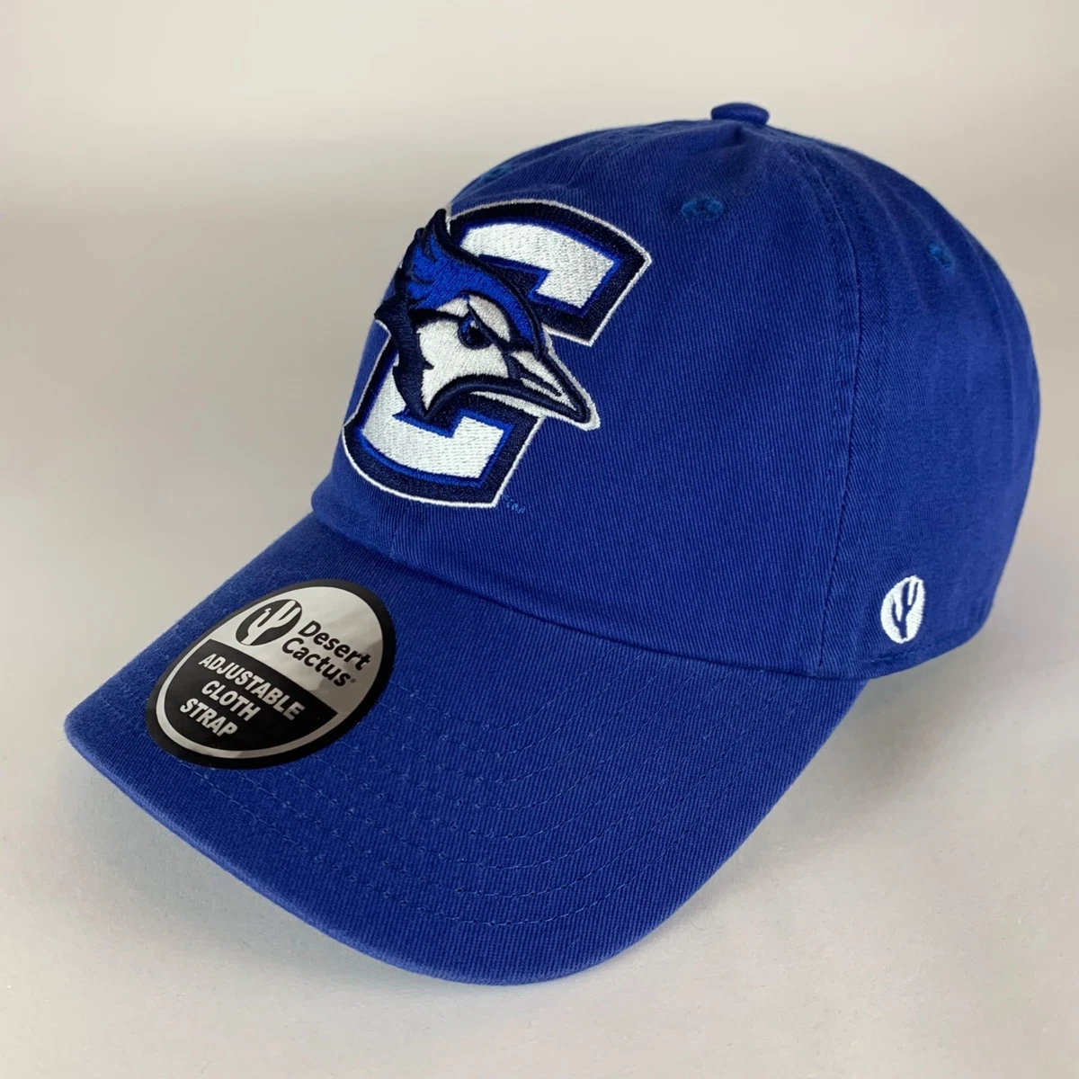 Creighton University CU Bluejays Baseball Cap – Adjustable Strap, Embroidered, Pigment Dyed Cotton - View #9