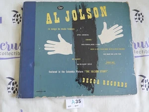 Al Jolson Songs He Made Famous Decca Records Box Set Jolson Story 1946 [A35] - Picture 1 of 16