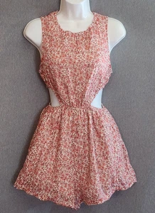 American Eagle Damen Preppy Strampler Cutout Blumen Sommer Gr. XS leicht - Bild 1 von 8