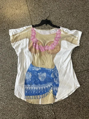 Camiseta Body Bikini Vintage Años 80 90 Hombro Descubierto Gran Tamaño Playa Divertida Talla Única Foto 1 de 4