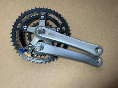 Shimano Deore Crankset 175mm Arms 46-36-24t SG Chainrings Vintage MTB FC-MT60 - Image 1 of 4