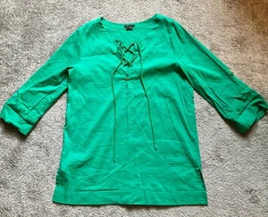 Anthropology Theory Woman’s L Shirt Green - Picture 1 of 3