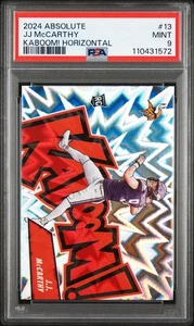 2024 Absolute JJ McCarthy #13 RC Kaboom! Horizontal PSA 9 - Picture 1 of 2