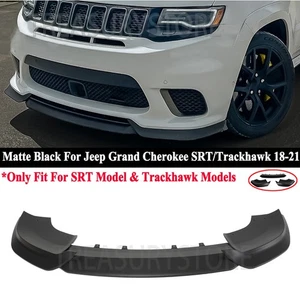 Kit de labios de parachoques delantero negro mate para Jeep Grand Cherokee SRT/Trackhawk 2017-2021 - Imagen 1 de 10