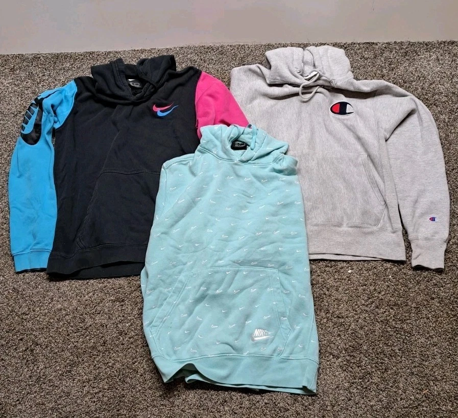 Lote de 3 moletom masculino médio/pequeno Champion Nike - Imagem 1 de 4