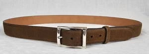 Martin Dingman Herren Gürtel gewalkt Handschuh Leder braun Größe 44 Handmade in USA - Bild 1 von 5