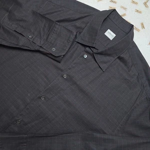 Armani Collezioni Men's Plaid Button Down Shirt Long Sleeve Cotton Dress Shirt - Picture 1 of 13