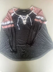 Gray/pink/white Sweatshirt Women’s - Picture 1 of 4