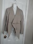 Nwt Cavalini Ladies Cream Color Open Shawl Sweater Front Stretch Jacket Large