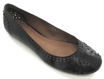 Corso Como Fuerte Womens Black Flats with Cutouts Size 6 Medium - Image 1 of 4