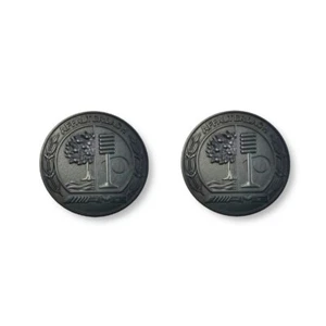 For Mercedes-Benz 2PCS AFFALTERBACH Side rear Emblems C-pillar AMG metal black - Picture 1 of 3