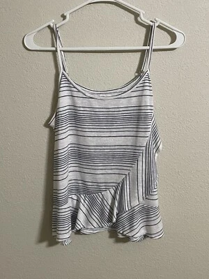 Maurice’s Women’s Blue Striped Tank Medium - Image 1 of 4