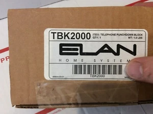 Elan TBK2000 Telephone Punchdown Block - Picture 1 of 6