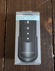 Casablanca Ceiling Fan Remote 99198 Handheld Universal Black W/Cradle New 4.25”