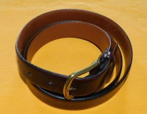 MEN'S WEARHOUSE MADE IN ITALY BROWN FULL GRAIN LEATHER BELT SIZE 44/110cm.. - Picture 1 of 6