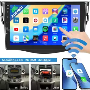 For Toyota RAV4 2006 2007-2012 9inch Android 13 Car Radio Stereo GPS Navi Player - Picture 1 of 13