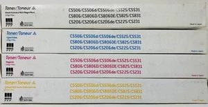 NRG CT114 ORIGINALE NERO/GIALLO/MAGENTA/CIANO CS206/CS506/CS225/CS525/CS531/806 - Imagen 1 de 1