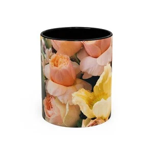 Floral Accent Coffee Mug Elegant Drinkware, Gift for Garden Lovers, Floral Decor - Imagen 1 de 65