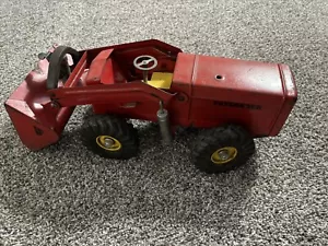 Vintage Nylint Red Pressed Steel Hough Payloader Front End Loader Tractor Toy - Picture 1 of 11