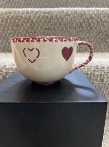 Bel Terr Spongeware Pottery Extra Large Mug Red M821 - Picture 1 of 4