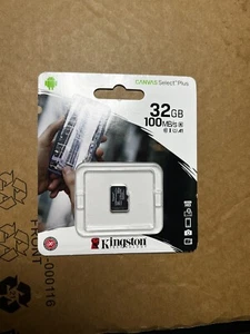 Kingston Canvas Select Plus MicroSDHC 32 Go 100 Mo/s - Photo 1 sur 2