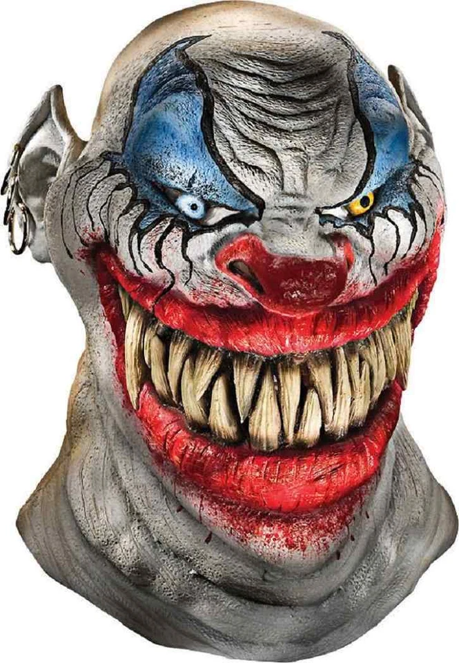 Chopper Clown Mask Circus Scary Killer Fancy Dress Halloween Costume Accessory - Image 1 of 1
