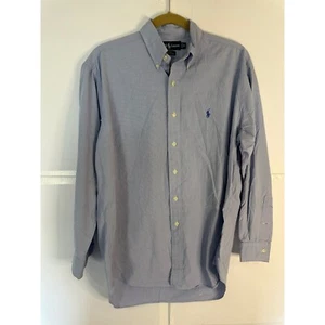 Ralph Lauren Blake Dress Shirt Long Sleeve Button Down Gingham Mens M - Picture 1 of 5