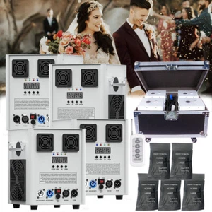 4X Cold Spark Machine 700W Stage Effect DMX Firework DJ Event Club Wedding&Case - Picture 1 of 30