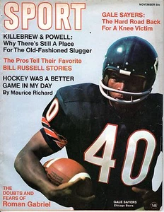 1969 Sport Magazine football Gale Sayers Chicago Bears Killebrew VGCr NEWSTAND - Picture 1 of 8