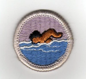 Insignia de mérito de natación tipo G, respaldo de tela (1969-71), ¡como nuevo! - Imagen 1 de 1