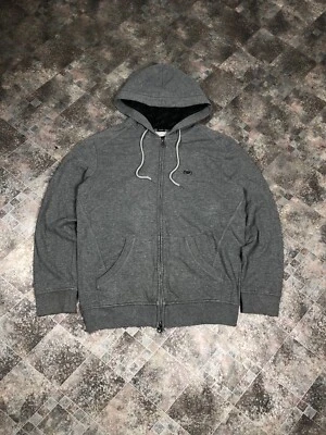ARMANI JEANS HOODIE FULL ZIP SIZE M Grey Great Condition Casual Designer - Image 1 of 4