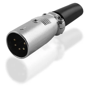Audio Stecker 5 Pin zum Löten für Mikrofon Mikrofonstecker männlich runde - Bild 1 von 1