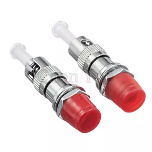 2pcs Fiber Optic Connector FC Female -ST Male Fiber Adapter ST-FC Flange Coupler - Picture 1 of 5