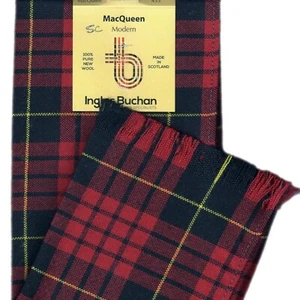Scarf Clan MacQueen Modern Tartan Scottish Plaid - Picture 1 of 2