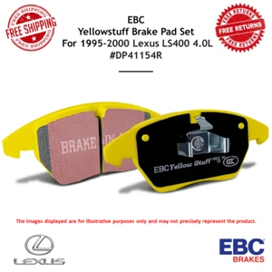 EBC Yellowstuff Sport Front Brake Pad Set For 1995-00 Lexus LS400 4.0L #DP41154R - Picture 1 of 9