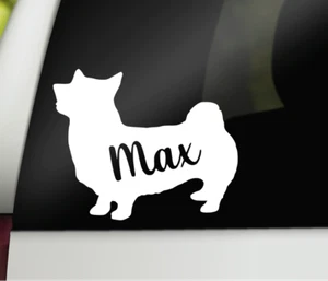 Corgi Name Decal, Corgi Name Vinyl Decal Car Decal Window Decal Vinyl Sticker - Picture 1 of 2