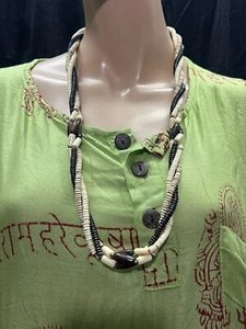 N9 handmade Long bone beads Tribal Gypsy Ethnic Unique fashion Necklace Jewelry - Picture 1 of 10