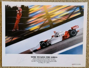 Michael D. Savage Designs, Signed Print Helio Castroneves Indy Car Penske Racing - Picture 1 of 6