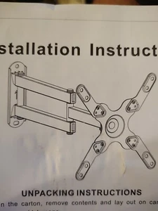 Mount-It! MI-2042L  20" to  43" LCD TV Wall Mount Bracket - Picture 1 of 1