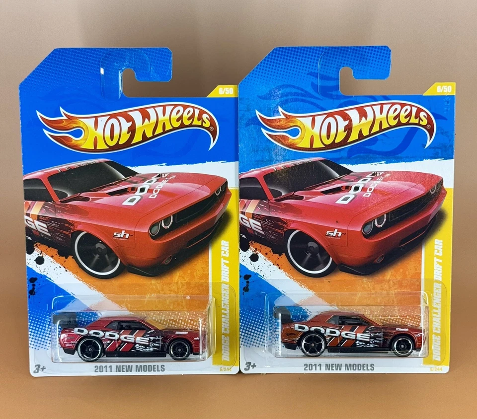 Hot Wheels 2011 New Models DODGE CHALLENGE DRIFT CAR 6/50 Candy&Rusty Reds w/o5b - Image 1 of 4