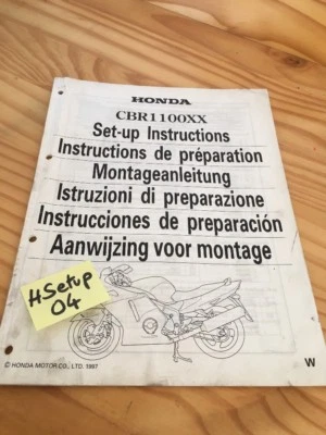 Honda CBR1100XX W CBR1100 Xx CBR 1100 Manual Preparation Instalacion Edición 97 - Imagen 1 de 4